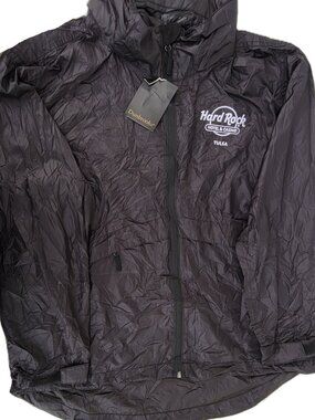 NWT Dunbrooke Hard Rock Casino Tulsa Waterproof Rain Jacket Black Medium M